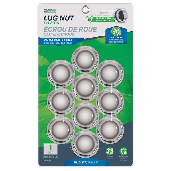 Hd Driven Nut Cover Metal Bullet Flange Push On 33mm, PK 10 076-00306 - main